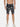 Kultprit Allover tie-dye wash Black shorts - KULTPRIT
