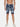 Kultprit Allover tie-dye wash Blue shorts - KULTPRIT