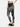 High Waisted Women Jeans With Abstract Print And Wash With Distress All Over And Knee Cuts - KULTPRIT