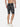 Kultprit Allover tie-dye wash Black shorts - KULTPRIT