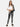 High Waisted Women Jeans With Abstract Print And Wash With Distress All Over And Knee Cuts - KULTPRIT