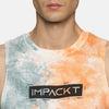 Impackt Men's Regular Tie & Dye Printed Tank