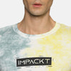 Impackt Men's Regular Tie & Dye Printed Short Sleeve T-Shirt