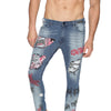 Kultprit Men's Jeans With Placement Print