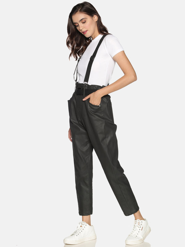 Kultprit Women's Trouser With Suspenders