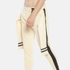Beige Side Taped Joggers
