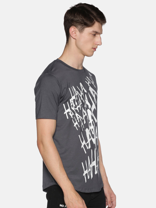 Kultprit Men's Half Sleeve T-Shirt With Placement Print