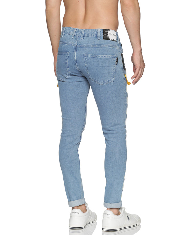 Impackt Fashion Blue jeans with white print