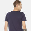 Blue chest print t-shirt