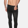 Kultprit Men's Skinny Jeans With Printed Patch's & Distressed