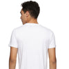 Impackt Men's Chest Printed Round Neck Off White T-Shirt