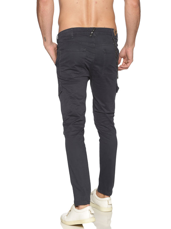 Kultprit Men's Trouser With Cargo Pocket & Embroidery
