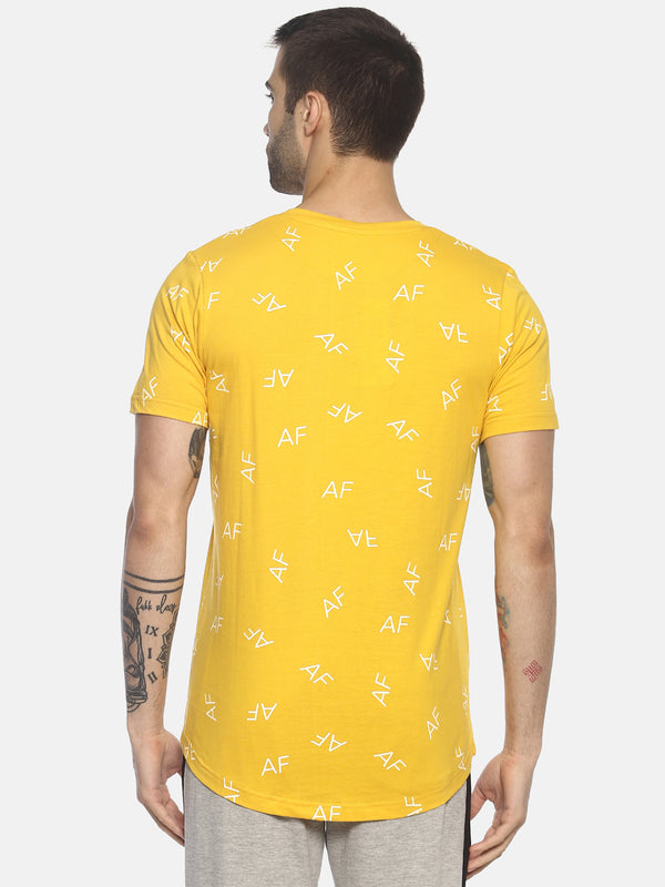 All Over Printed, Short Sleeve, Round Neck T shirt