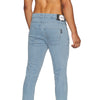Fashion Light blue jeans with white color print