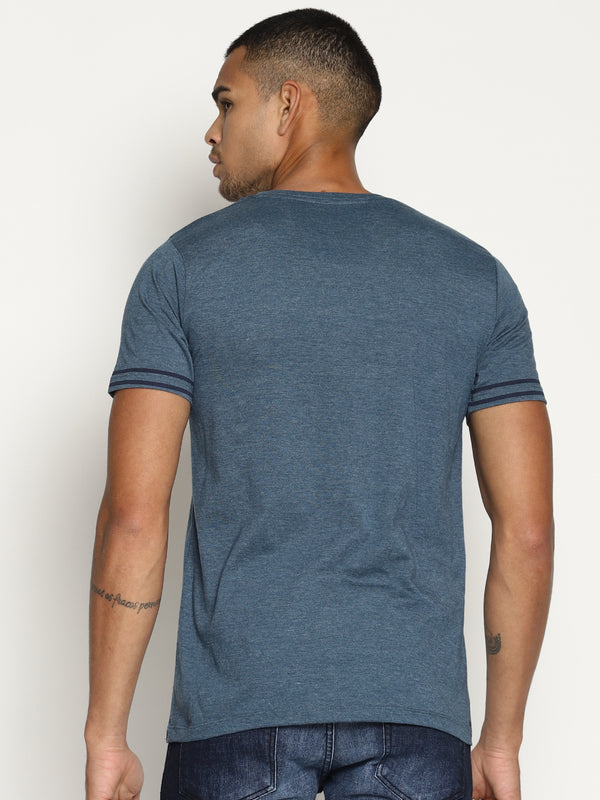 Impackt Blue front print t-shirt