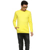 Impackt Men's Full Sleeve Solid Yellow Sweatshirt