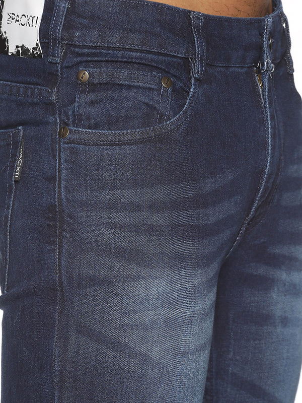 Basic 5 pocket jeans with back pocket embroidery