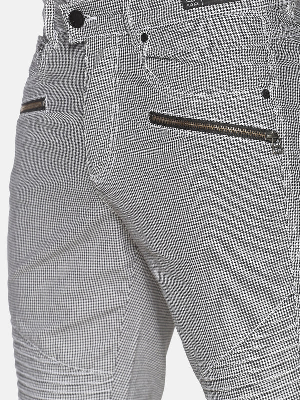 Kultprit Men's Trouser With Biker Details
