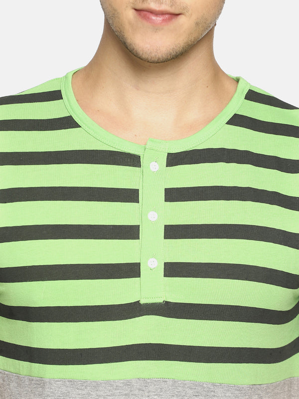 Green striped t-shirt