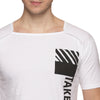 Impackt Men's Front Printed Square Neck T-Shirt