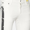 Fashion White Jeans with Print at front and back pocket